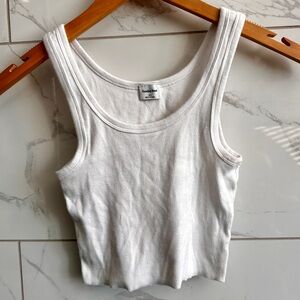 Aritzia Sunday Best Ribbed Cropped Tank